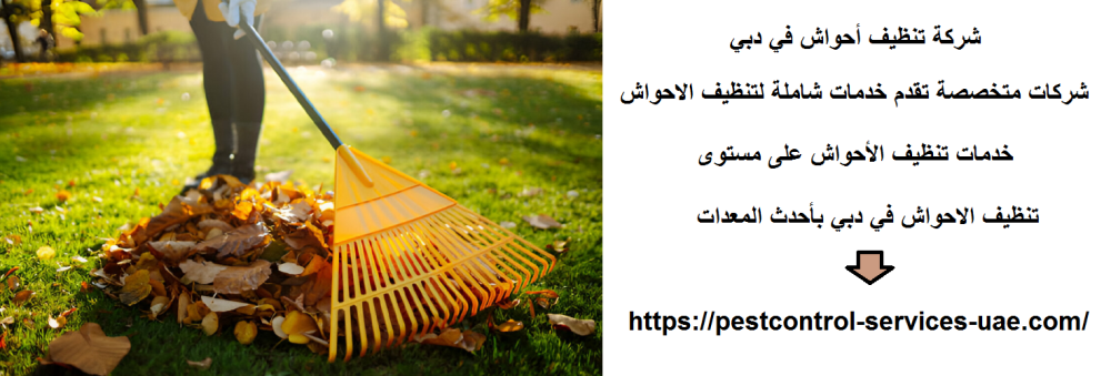 شركة تنظيف أحواش في دبي
