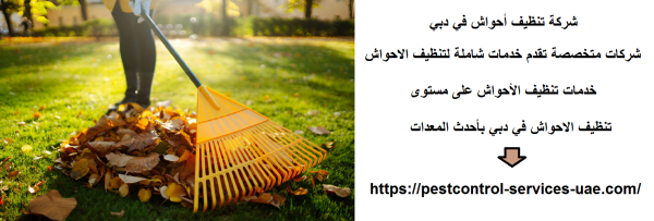 شركة تنظيف أحواش في دبي